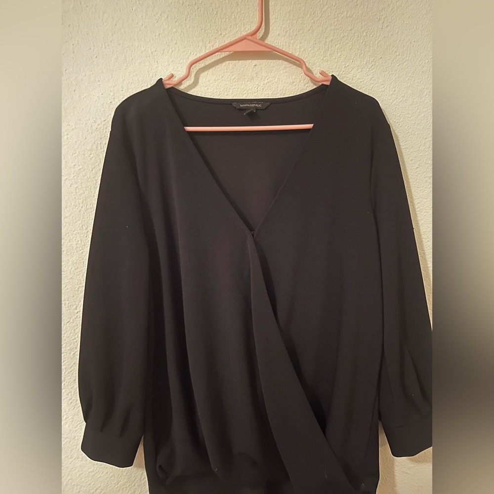 Banana Republic black blouse